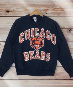 Vintage Style 90’S Logo 7 Nfl Chicago Bears Crewneck Sweatshirt, Nfl Chicago Bears Sweater Pullover, Hoodie