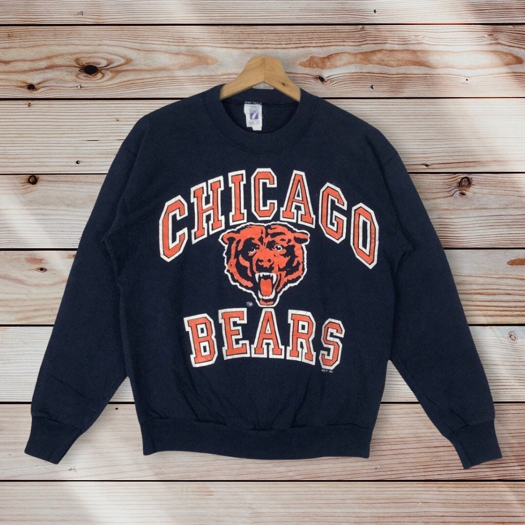 Vintage Style 90’S Logo 7 Nfl Chicago Bears Crewneck Sweatshirt, Nfl Chicago Bears Sweater Pullover, Hoodie