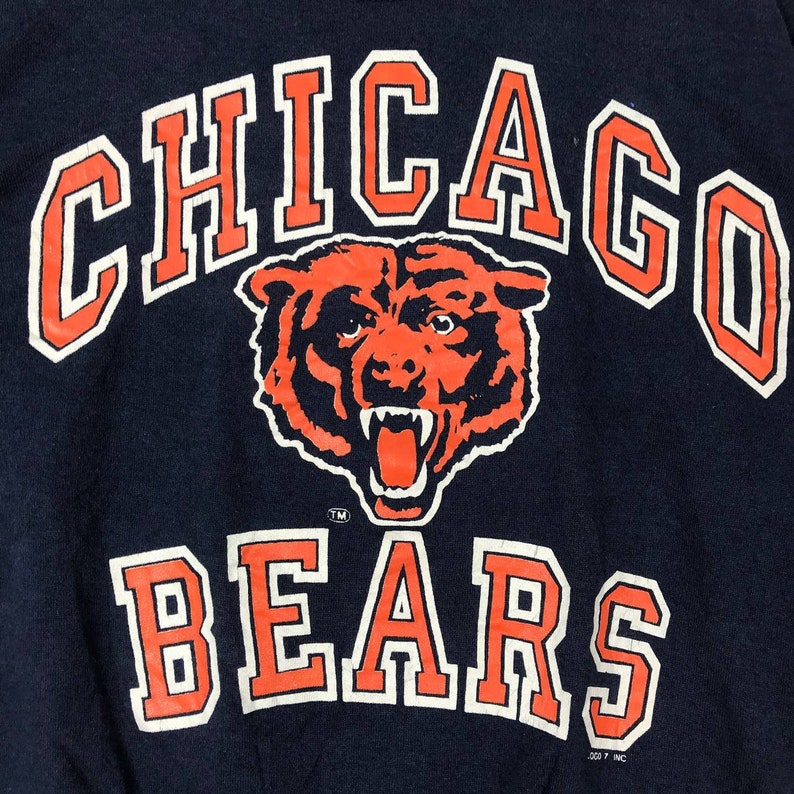 Vintage Style 90’S Logo 7 Nfl Chicago Bears Crewneck Sweatshirt, Nfl Chicago Bears Sweater Pullover, Hoodie - Image 2