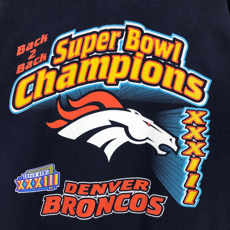Vintage Style 90’S Logo 7 Nfl Denver Broncos Crew Neck Sweatshirt, Nfl Denver Broncos Sweater Pullover - Image 2