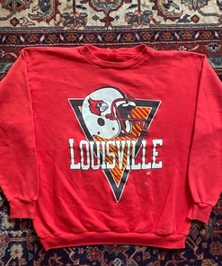 Vintage Style 90S Louisville Cardinals Sweatshirt Hoodie Football Game Day T-Shirt Lover