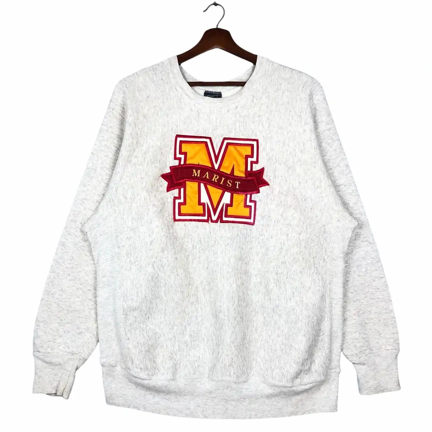 Vintage Style 90S Marist Red Foxes Football T-Shirt Sweatshirt Hoodie Crewneck Pullover American Football Gifts Lover
