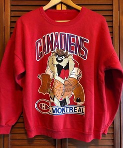 Vintage Style 90S Montreal Canadiens Sweatshirt, Montreal Canadiens Shirtvintage Style 90S Shirt