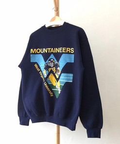 Vintage Style 90S Mountainees West Virginia University Crewneck Sweatshirt, Vintage Style 90S Shirt, Mountainees Sweater