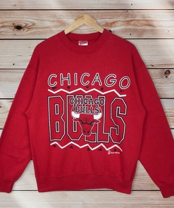 Vintage Style 90’S Nba Chicago Bulls Crewneck Sweatshirt, Nba Chicago Bulls Sweater Pullover