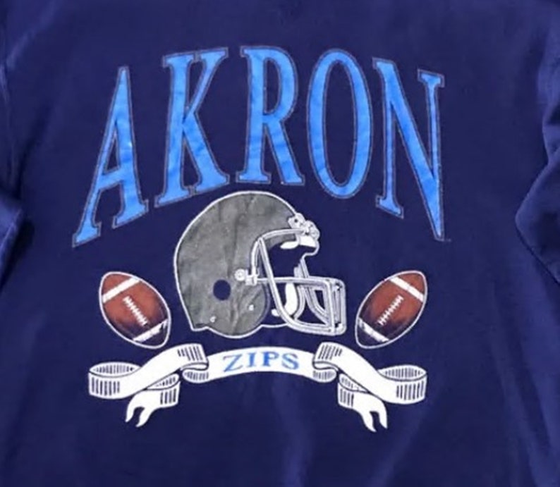 Vintage Style 90S Ncaa Akron Zips Sweatshirt, Akron Zips Shirt, University Of Akron Shirt, Akron Zips Shirt - Image 2