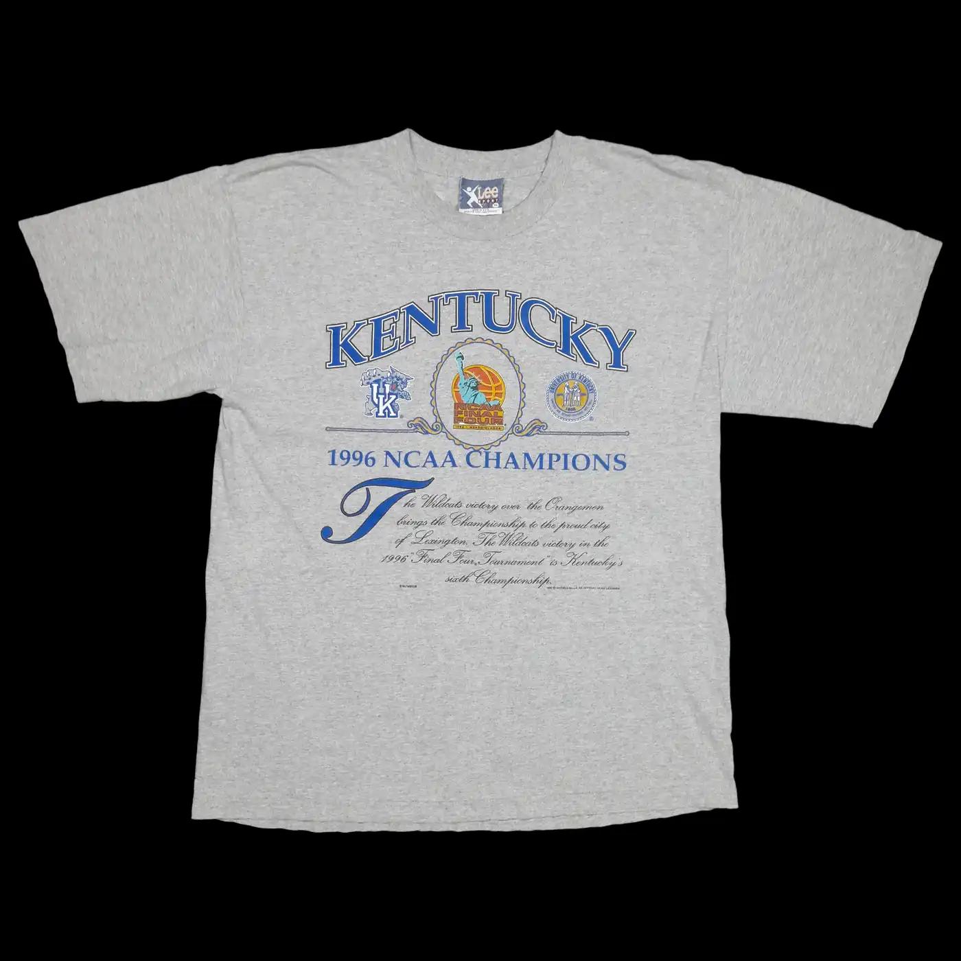 Vintage Style 90'S Ncaa Final Four Kentucky Wildcats 1996 Sweatshirt Hoodie Football Game Day T-Shirt Lover