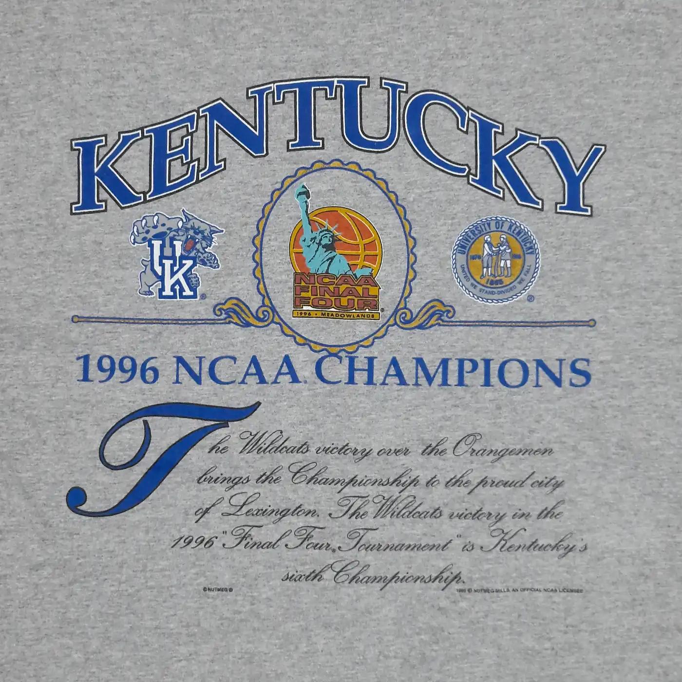 Vintage Style 90'S Ncaa Final Four Kentucky Wildcats 1996 Sweatshirt Hoodie Football Game Day T-Shirt Lover - Image 2