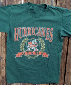 Vintage Style 90S Ncaa Football Miami Hurricanes T-Shirt, Miami Hurricanes Shirt, Vintage Style 90S Shirt, Gift For Her