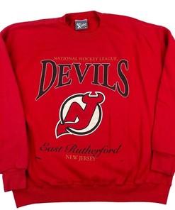 Vintage Style 90S New Jersey Devils Crewneck Sweatshirt Gift For Her/Him