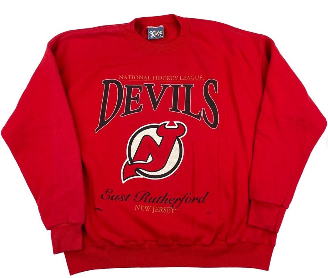 Vintage Style 90S New Jersey Devils Crewneck Sweatshirt Gift For Her/Him