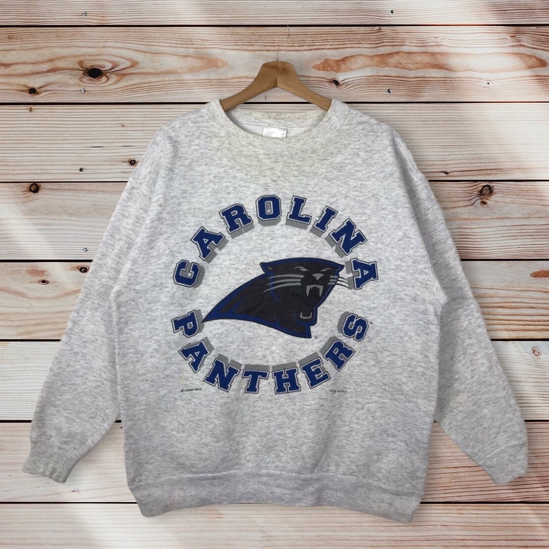 Vintage Style 90S Nfl Carolina Panthers Crewneck Sweatshirt, Nfl Carolina Panthers Sweater Pullover, Hoodie