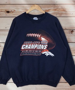 Vintage Style 90’S Nfl Denver Broncos Crewneck Sweatshirt, Afc Champions Nfl Denver Broncos Sweater Pullover, Hoodie