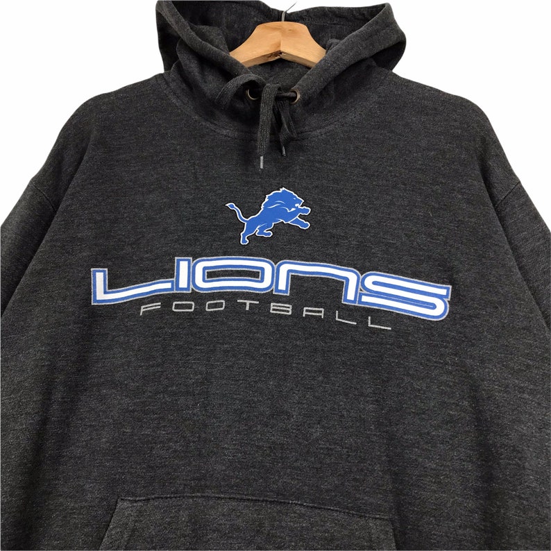 Vintage Style 90’S Nfl Detroit Lions Football Pullover Hoodie Sweater Pullover, Hoodie - Image 2
