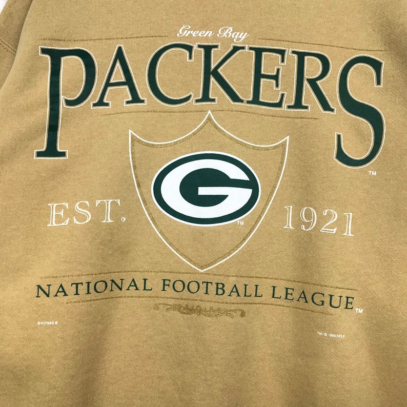 Vintage Style 90’S Nfl Green Bay Packers Crewneck Sweatshirt, Big Logo Nfl Green Bay Packers Sweater Pullover - Image 2