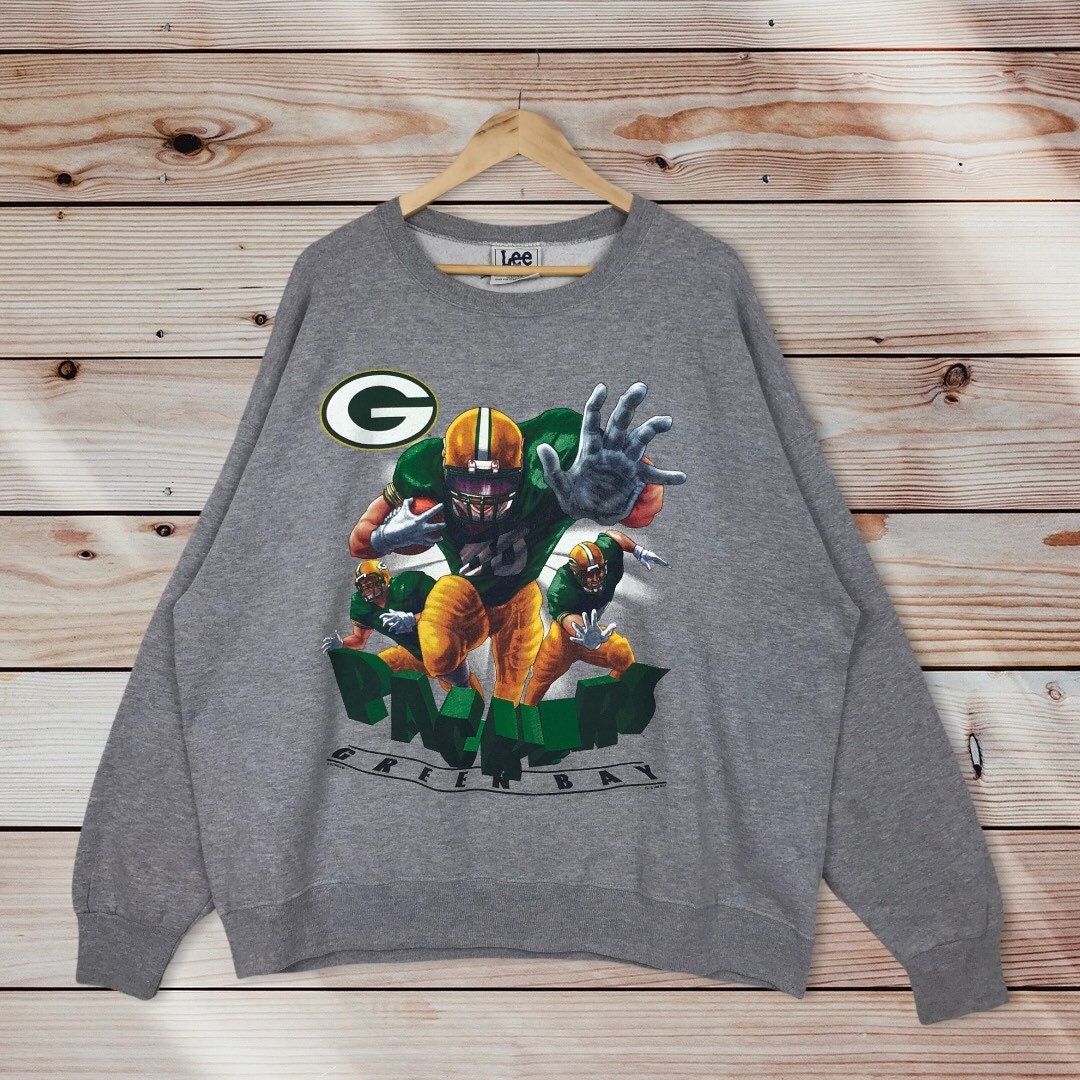 Vintage Style 90’S Nfl Green Bay Packers Crewneck Sweatshirt Nfl Green Bay Packers Sweater Pullover
