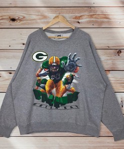 Vintage Style 90’S Nfl Green Bay Packers Crewneck Sweatshirt, Nfl Green Bay Packers Sweater Pullover