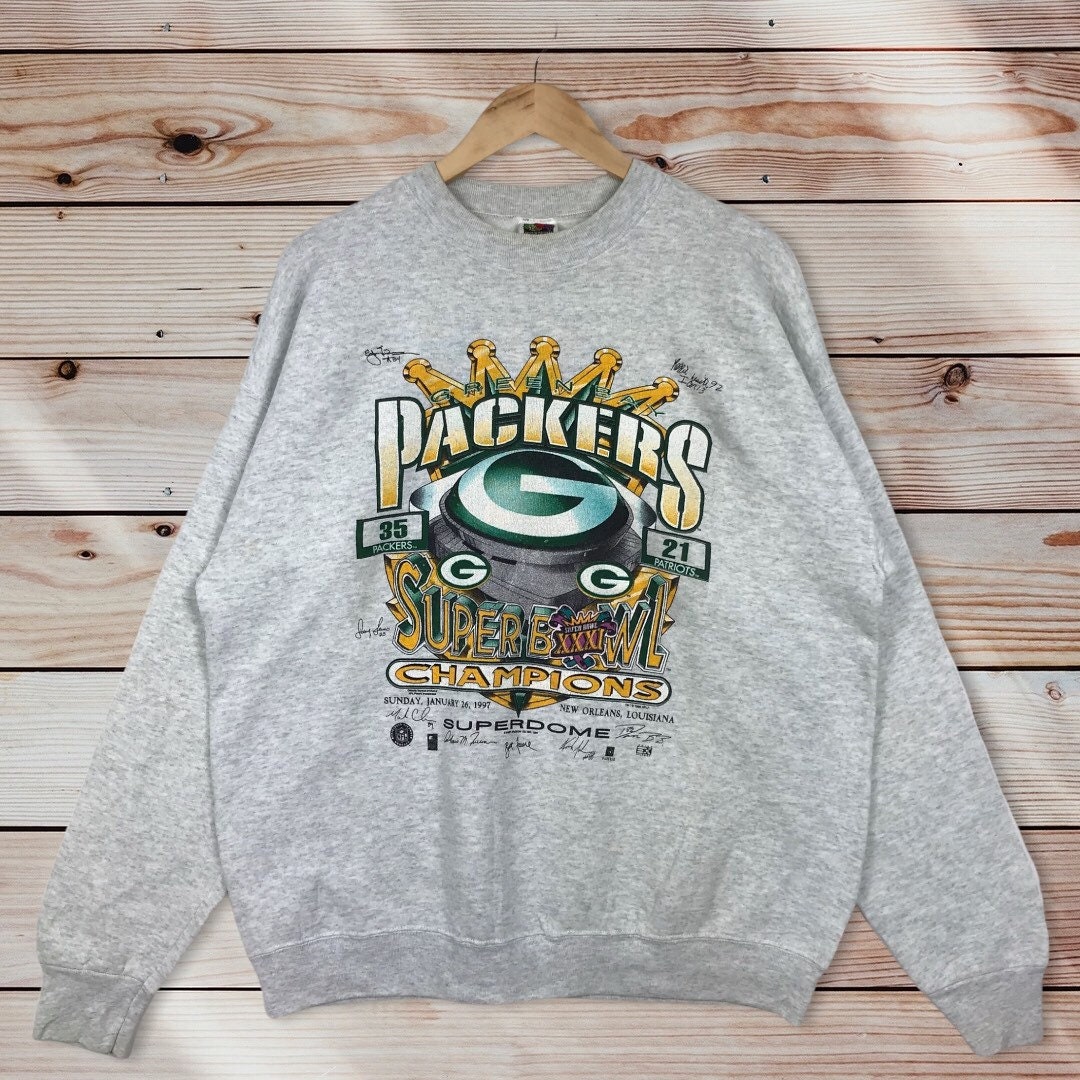 Vintage Style 90’S Nfl Green Bay Packers Crewneck Sweatshirt Sweater Pullover, Hoodie