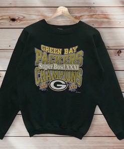 Vintage Style 90S Nfl Green Bay Packers Super Bowl Classic Champions Crewneck Sweatshirt Sweater Pullover, Hoodie