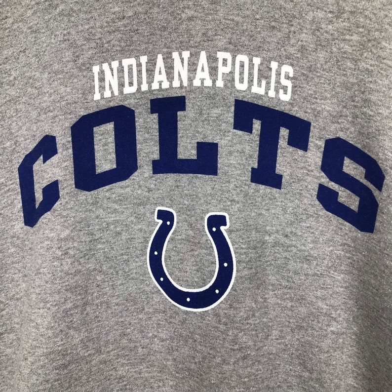 Vintage Style 90’S Nfl Indianapolis Colts Pullover Hoodie Printed, Big Logo Nfl Indianapolis Colts Sweater Pullover - Image 2