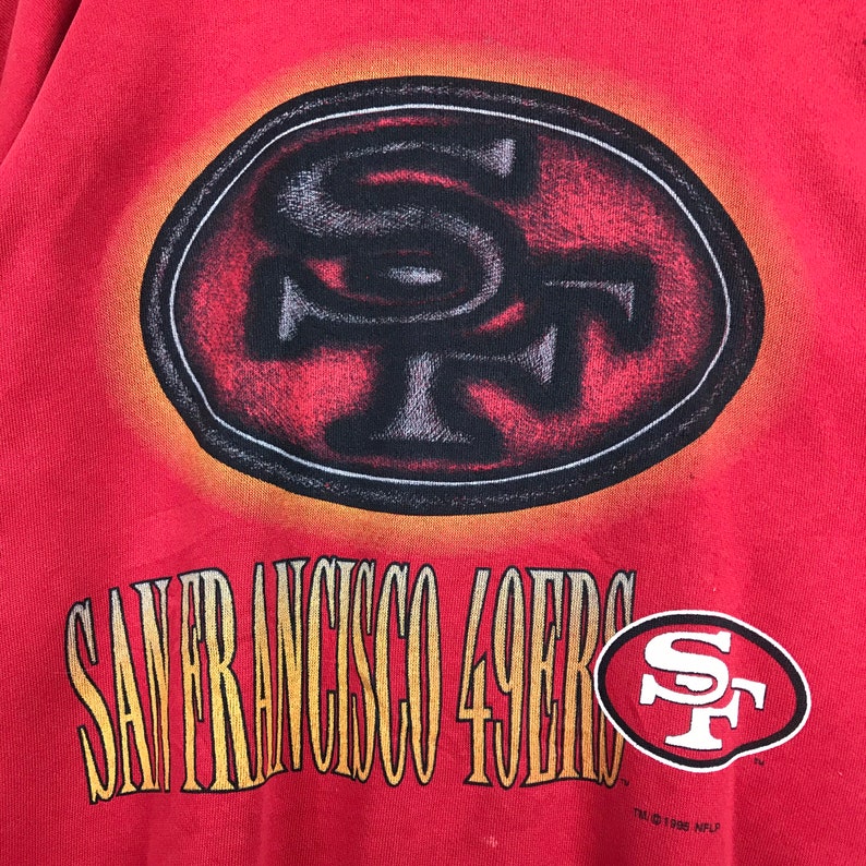 Vintage Style 90S Nfl San Francisco 49Ers Crewneck Sweatshirt, 49Ers San Francisco Sweater Pullover - Image 2