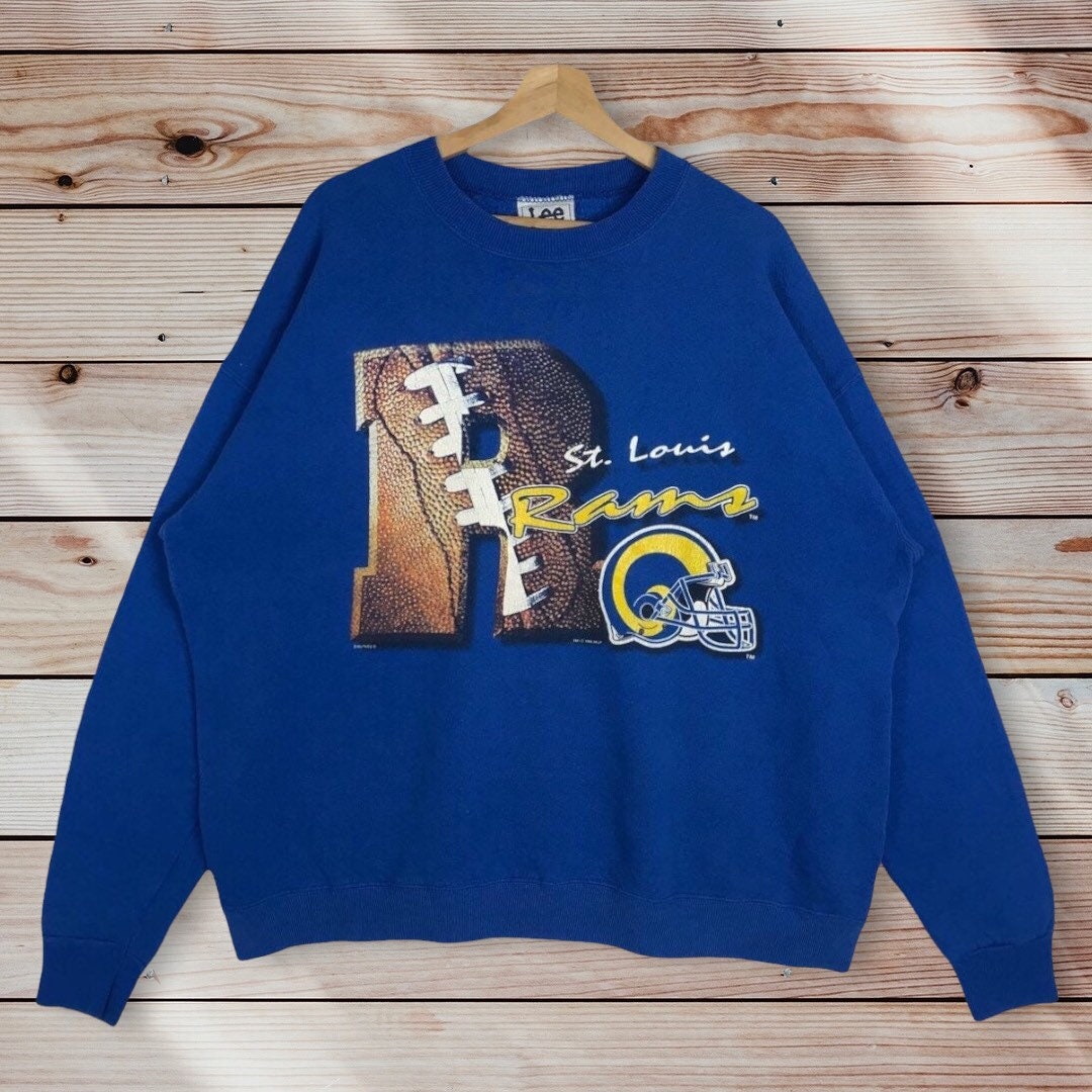 Vintage Style 90’S Nfl St. Louis Rams Crewneck Sweatshirt, Nfl Los Angeles Rams Sweater Pullover, Hoodie