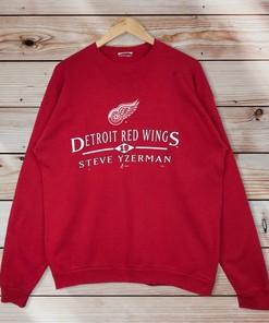 Vintage Style 90’S Nhl Detroit Red Wings Crew Neck Sweatshirt, Nhl Detroit Red Wings Sweater Pullover