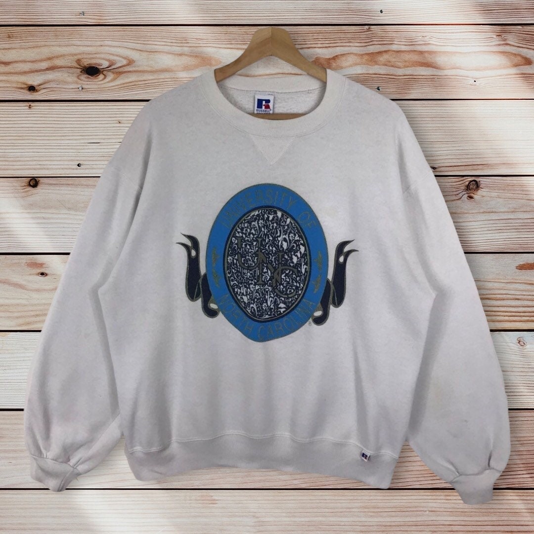 Vintage Style 90’S North Carolina University Crewneck Sweatshir Sweater Pullover, Hoodie Shirt