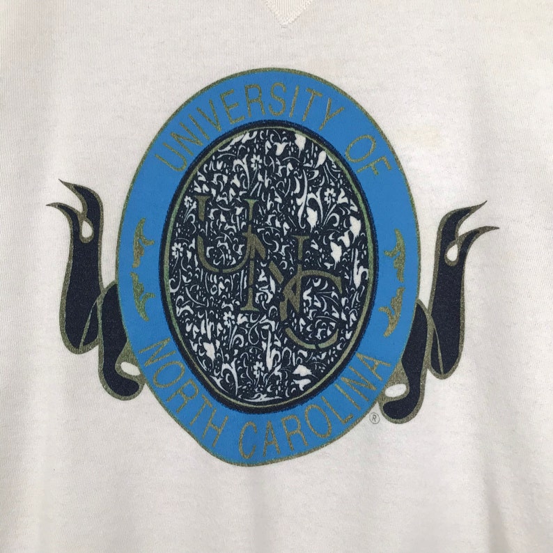 Vintage Style 90’S North Carolina University Crewneck Sweatshir Sweater Pullover, Hoodie Shirt - Image 2