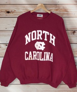 Vintage Style 90’S North Carolina University Crewneck Sweatshirt Sweater Pullover, Hoodie