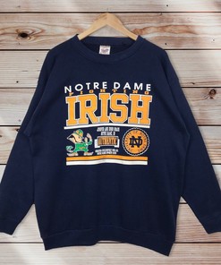 Vintage Style 90’S Notre Dame University Crewneck Sweatshirt Sweater Pullover
