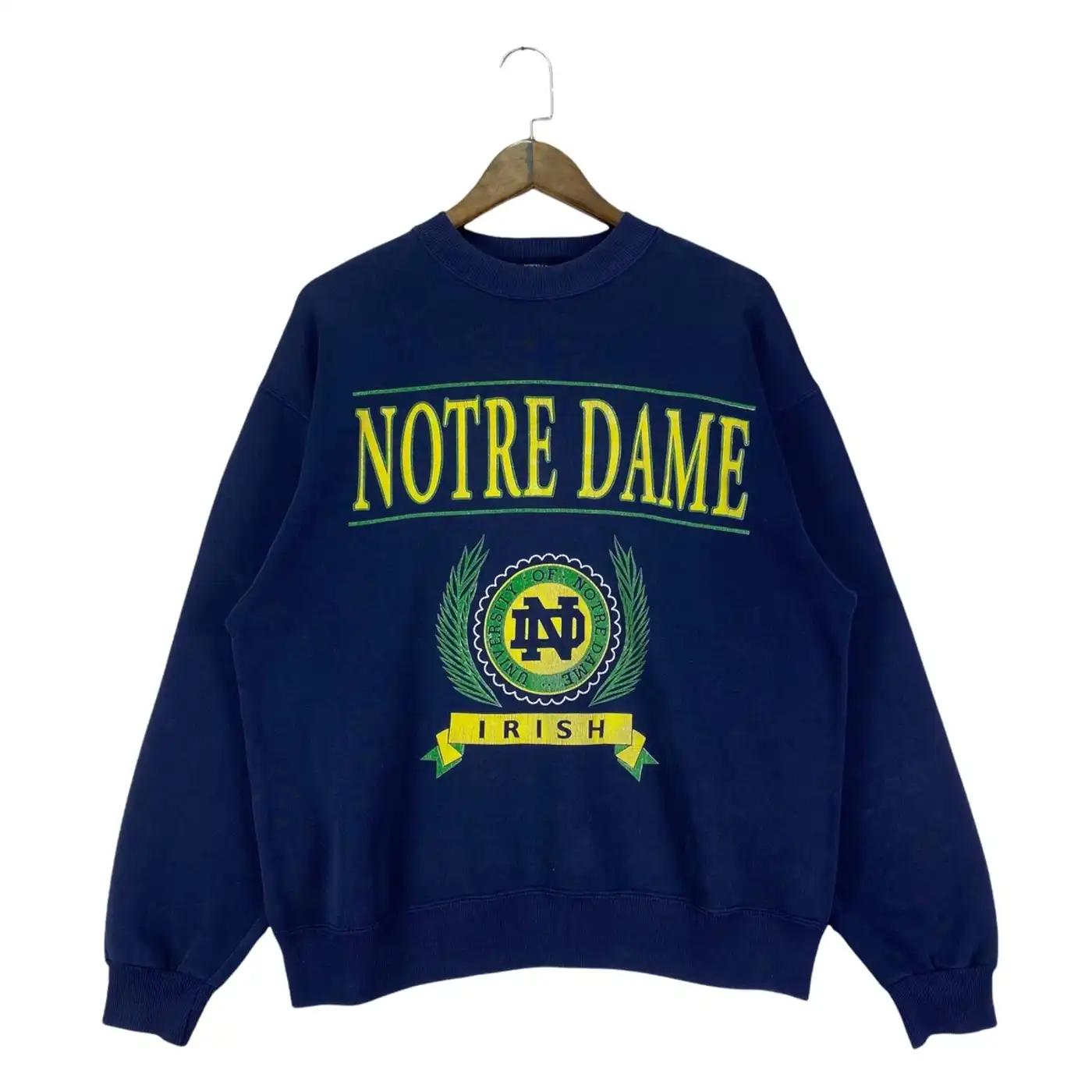 Vintage Style 90S Notre Dame University Ncaa Gear - T-Shirt, Sweatshirt, Hoodie