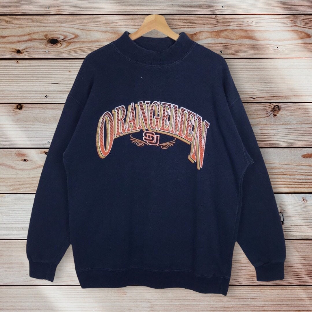 Vintage Style 90’S Nutmeg Syracuse University Orangemen Team Crewneck Sweatshirt Hoodie