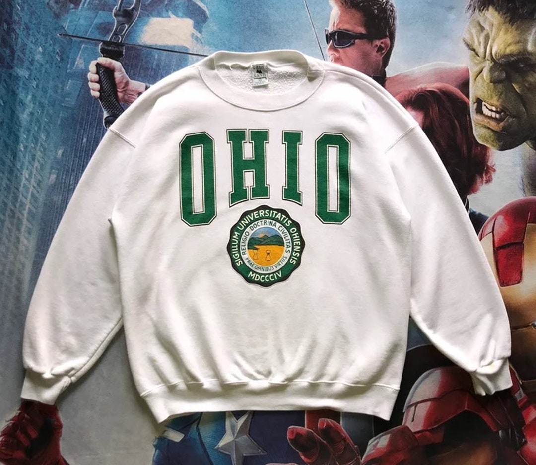 Vintage Style 90S Ohio University Crewneck Sweatshirt, Vintage Style 90S Shirt