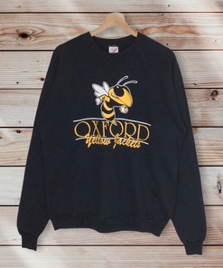 Vintage Style 90’S Oxford Yellow Jacket Crewneck Sweatshirt, Oxford University Sweater Pullover, Hoodie