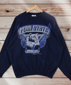 Vintage Style 90’S Penn State University Crewneck Sweatshirt, Penn State Nittany Lions Sweater Pullover