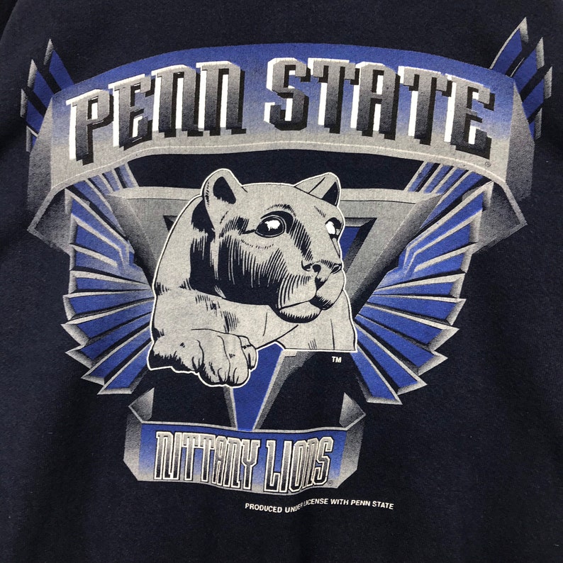 Vintage Style 90’S Penn State University Crewneck Sweatshirt, Penn State Nittany Lions Sweater Pullover - Image 2