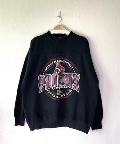 Vintage Style 90S Phoenix Coyotes Crewneck Sweatshirt, Phoenix Coyotes Shirt, Phoenix Coyotes Hoodie