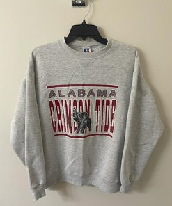 Vintage Style 90S Russell Athletic Alabama Crimson Tide University American Sweatshirt Gifts For Ncaa