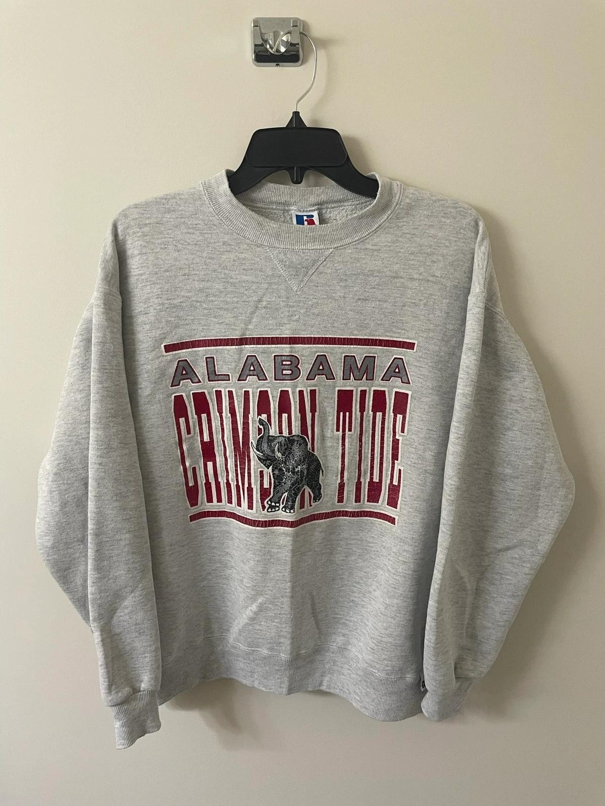 Vintage Style 90S Russell Athletic Alabama Crimson Tide University American Sweatshirt Gifts For Ncaa