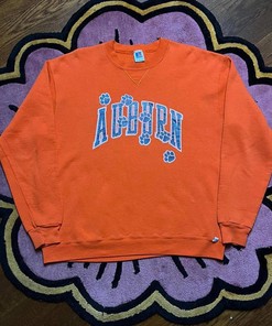 Vintage Style 90’S Russell Athletic Auburn University University American Sweatshirt Gifts For Ncaa