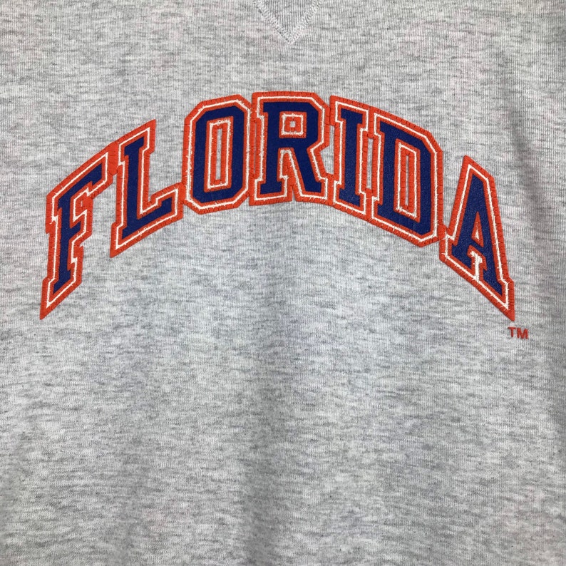 Vintage Style 90’S Russell Florida University Crewneck Sweatshirt Sweater Pullover, Hoodie - Image 2