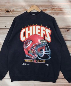 Vintage Style 90’S Salem Sportswear Nfl Kansas City Chief Crewneck Sweatshirt Nfl Kansas City Chief Sweater Pullover