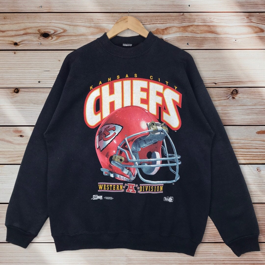 Vintage Style 90’S Salem Sportswear Nfl Kansas City Chief Crewneck Sweatshirt Nfl Kansas City Chief Sweater Pullover