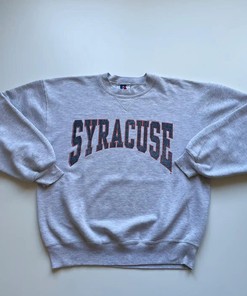 Vintage Style 90S Syracuse University Spell Out Graphic University American Sweatshirt Gifts For Ncaa