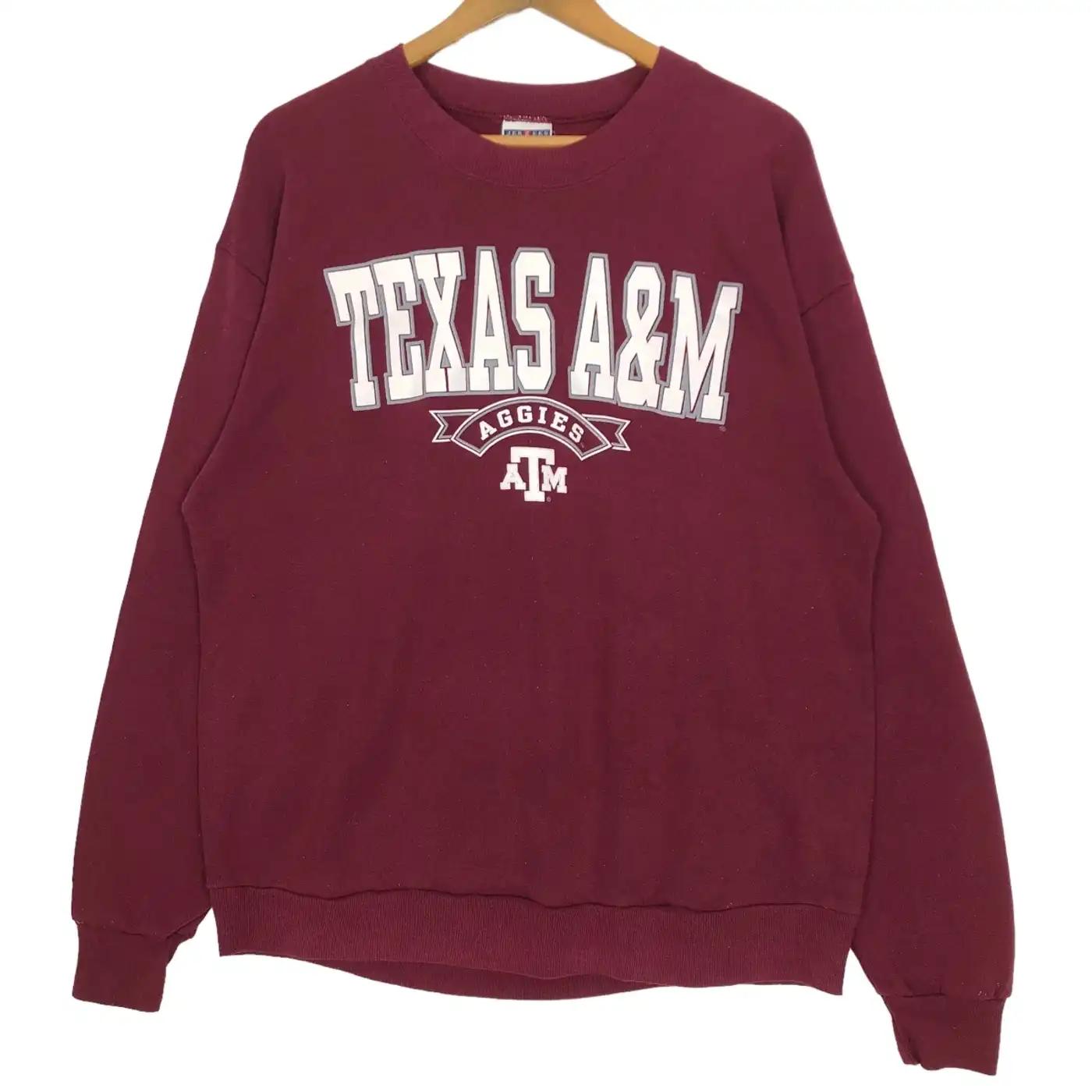 Vintage Style 90S Texas A&M University Aggies T-Shirt Sweatshirt Hoodie American Football Gifts Lover