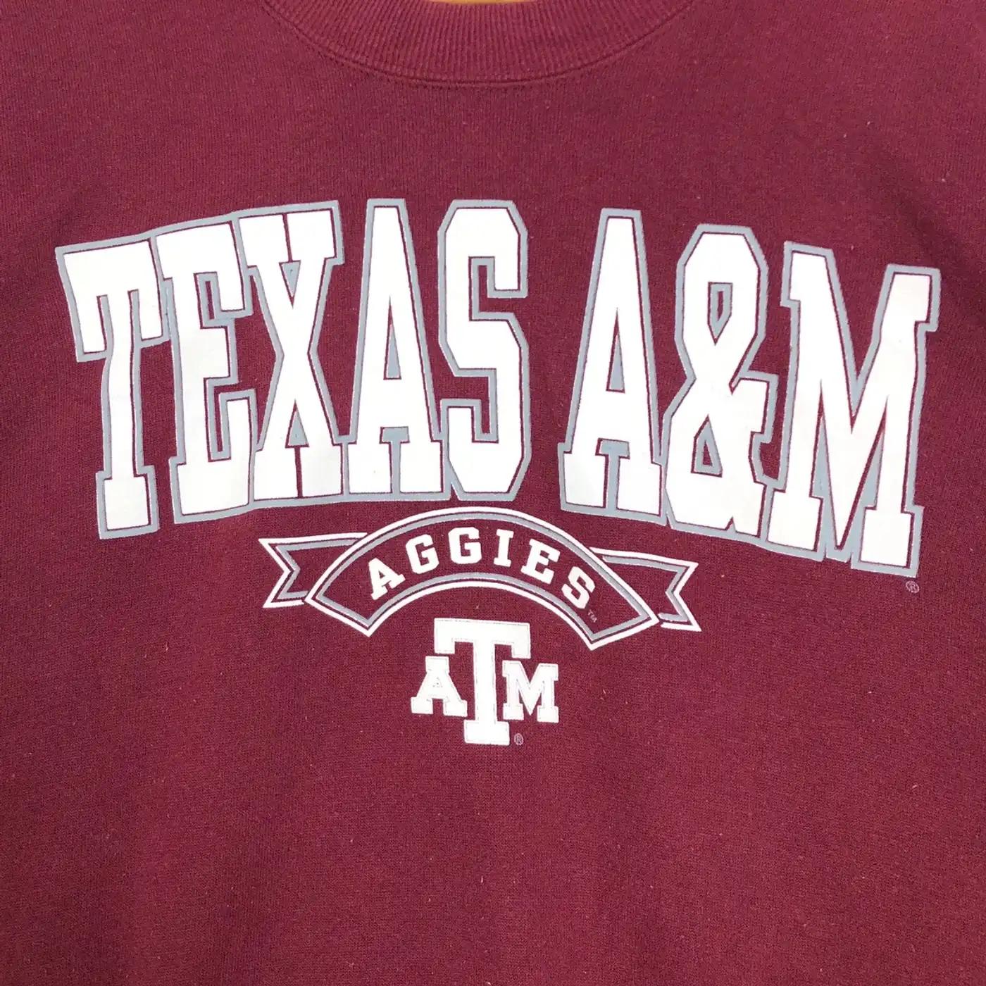 Vintage Style 90S Texas A&M University Aggies T-Shirt Sweatshirt Hoodie American Football Gifts Lover - Image 2