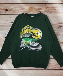 Vintage Style 90’S Tultex Nfl Green Bay Packers Crewneck Sweatshirt Pullover, Hoodie