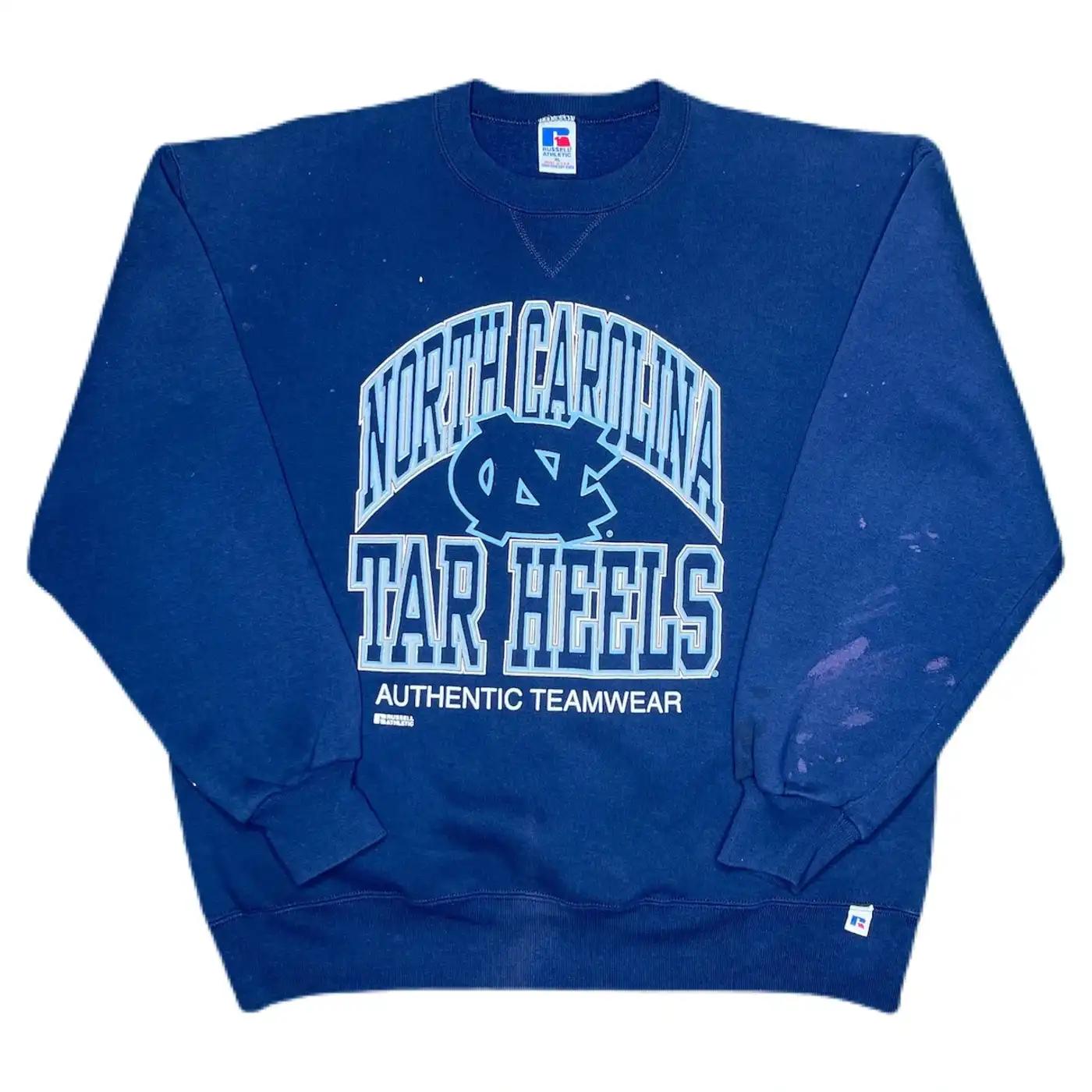 Vintage Style 90’S Unc Tar Heels Russell University American Sweatshirt Gifts For Ncaa