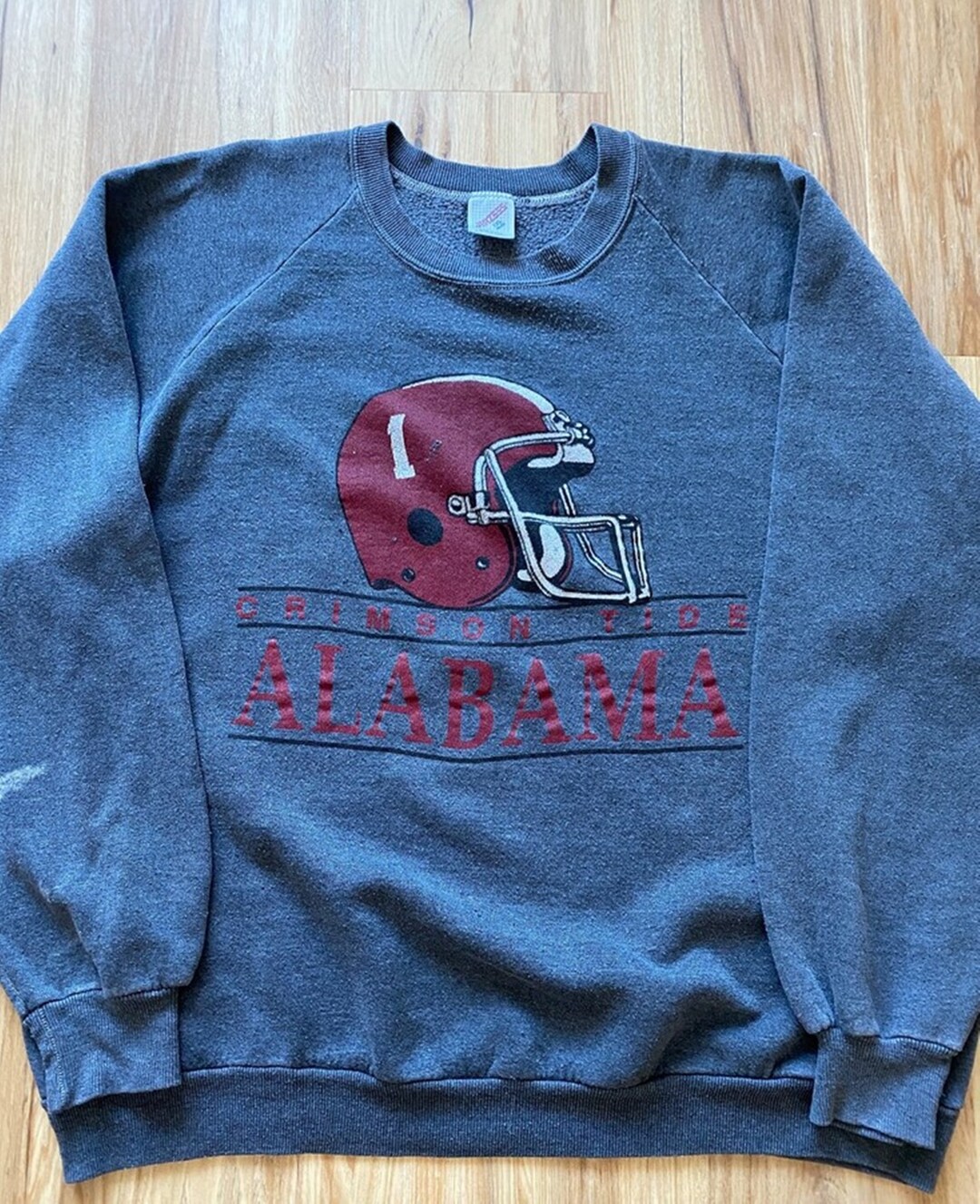 Vintage Style 90S University Of Alabama Crimson Tide Crewneck Sweatshirt, Alabama Crimson Sweater